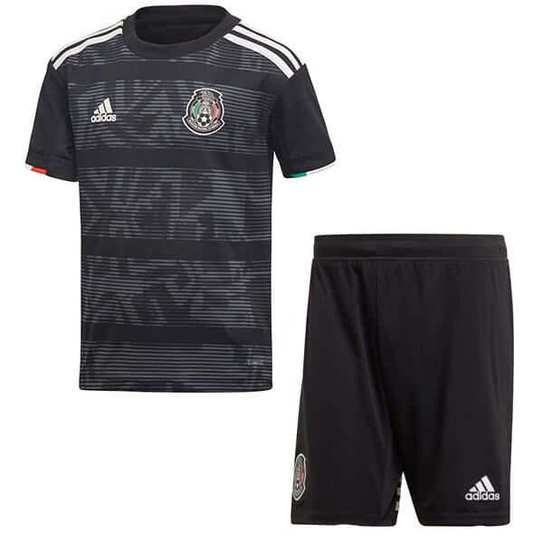 Camiseta México Replica Primera Ropa Niño 2019 Negro